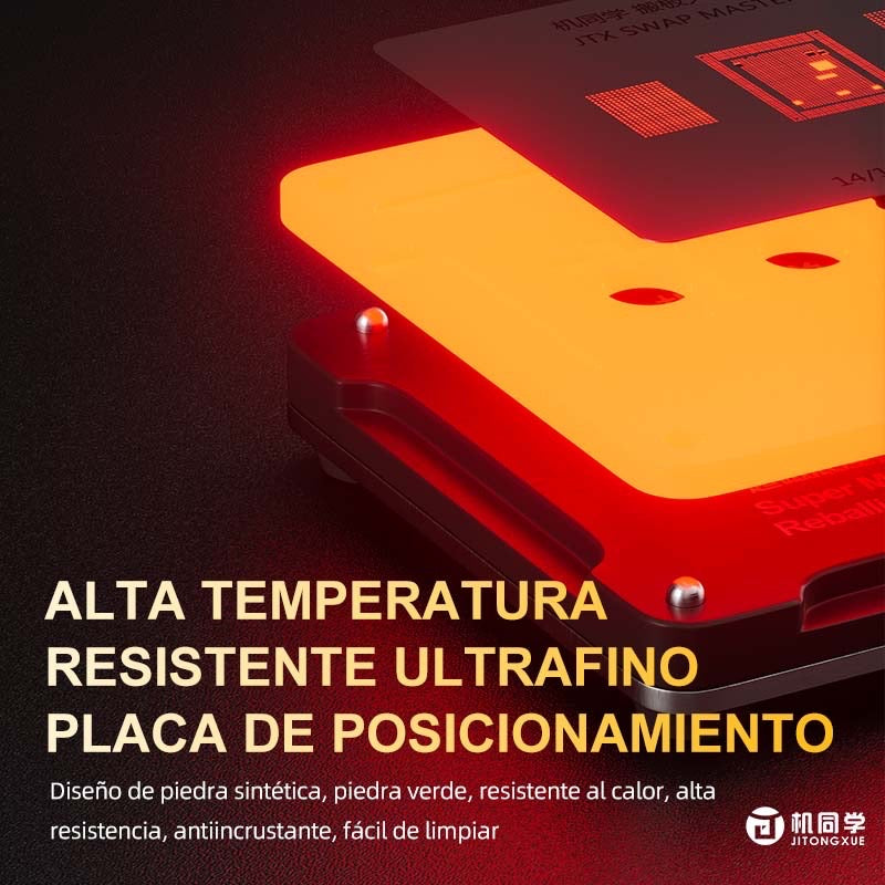 Plataforma de reballing de chips de placa de intercambio iP SET (10 modelos azules + 11 plantillas + 1 base)