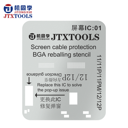 JTX Screen IC  Reballing stencil for 11-17PM