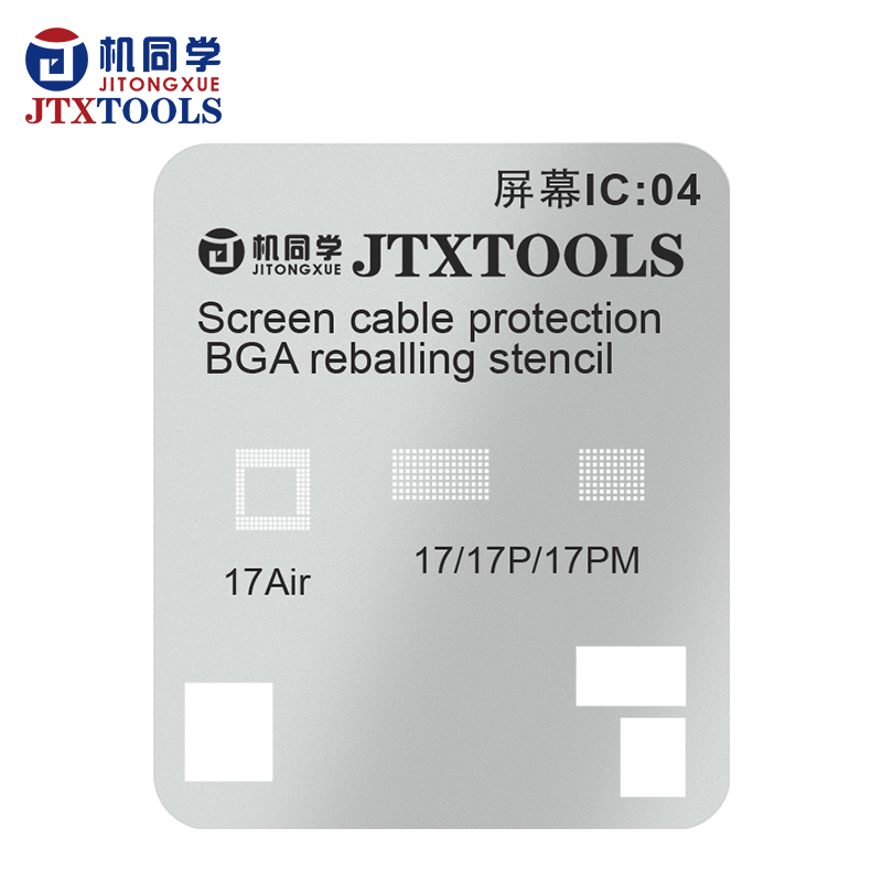 JTX Screen IC  Reballing stencil for 11-17PM