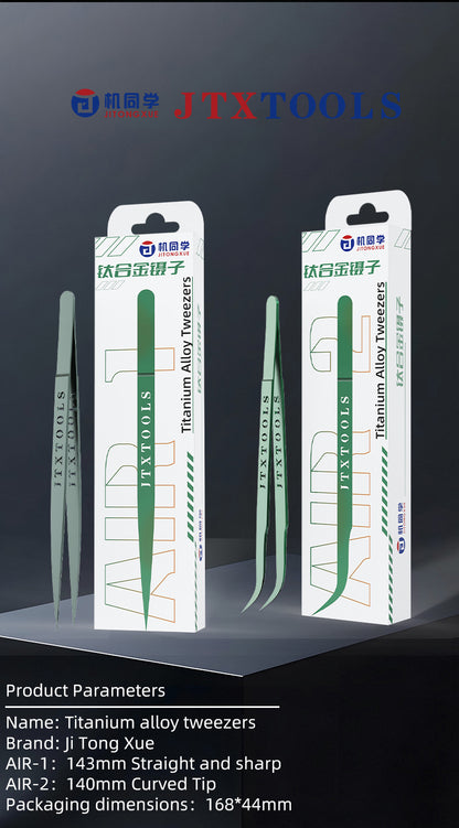 JTX Air Titanium alloy tweezers/Curved Air-1 Air-2
