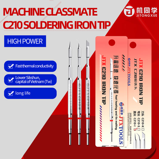 JTX high power C210 soldering iron tip C210-K-I-S
