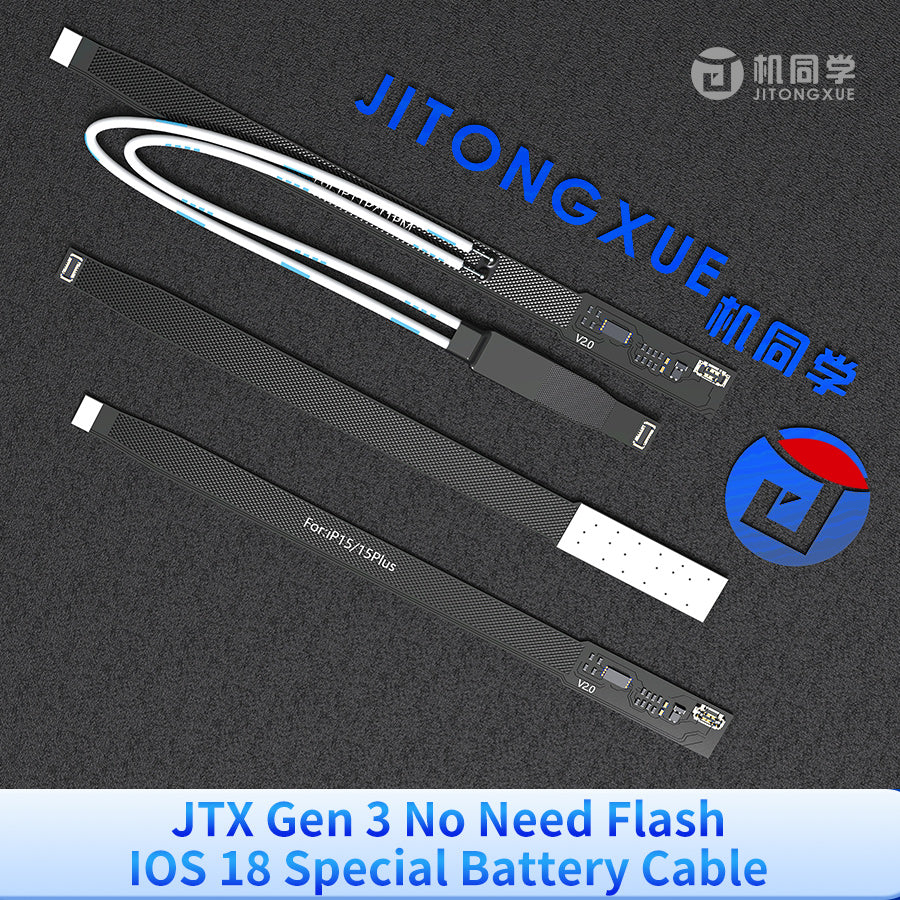 JTX No Need Flash iOS18 Special Battery Cables Set One Set 6pcs 11 to15PM