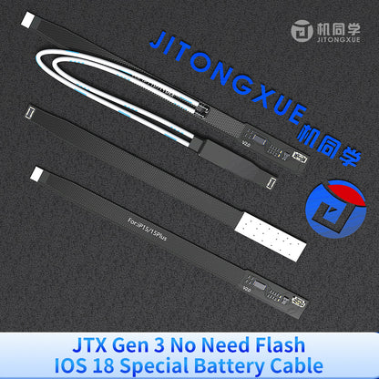JTX No Need Flash iOS18 Special Battery Cables Set One Set 6pcs 11 to15PM