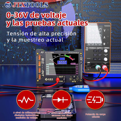 A9 Medidor de medición multifunción de forma de onda