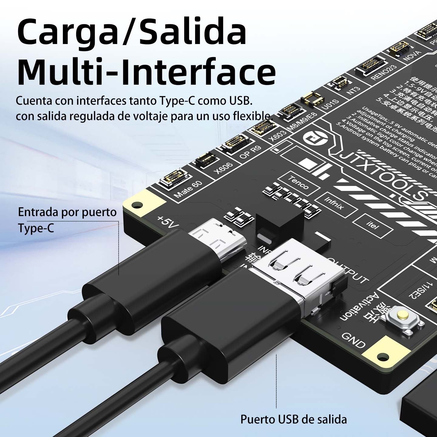 B-9 Placa de activación de batería de Android y Appl