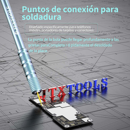 BT-1 Barra de soldadura para reballing de conectores Juego de agujas para arrastrar estaño