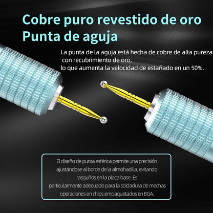 BT-1 Barra de soldadura para reballing de conectores Juego de agujas para arrastrar estaño