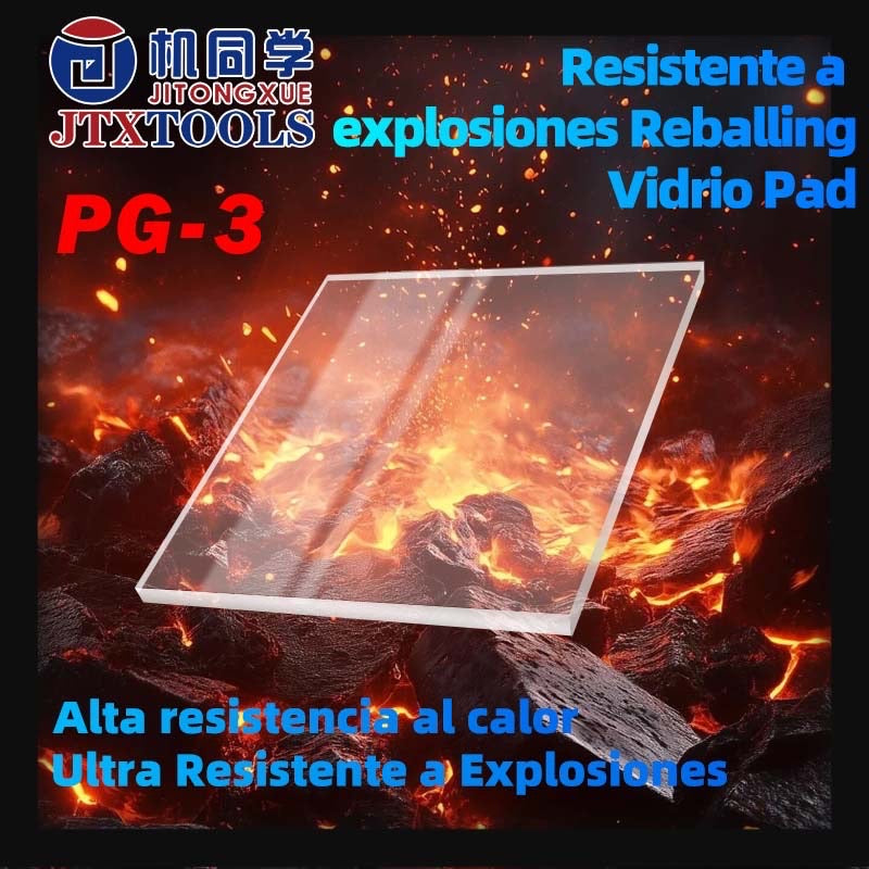 PG3 JTX a prueba de explosiones Vidrio de almohadilla de reballi