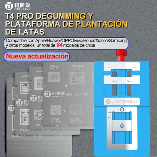 Plataforma de eliminación de pegamento y reballing de chips T4PRO CPU