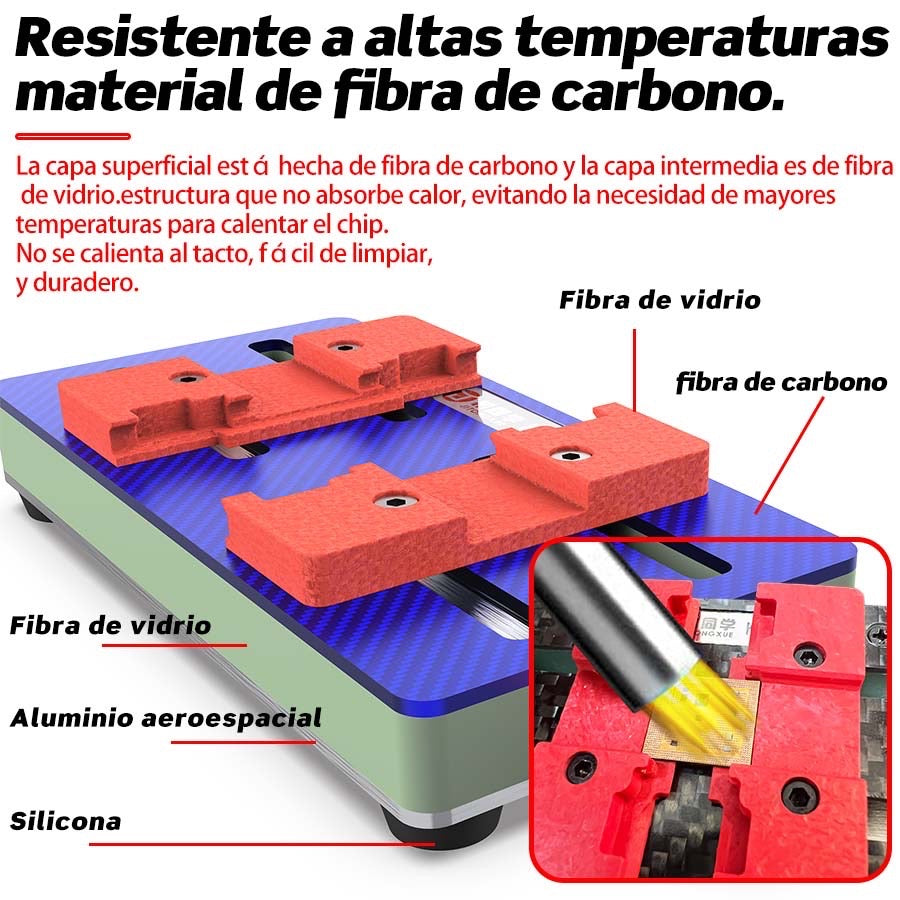 KJ-02 Grado profesional reparación de chips Accesorio de fibra de carbono