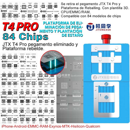 Plataforma de eliminación de pegamento y reballing de chips T4PRO CPU