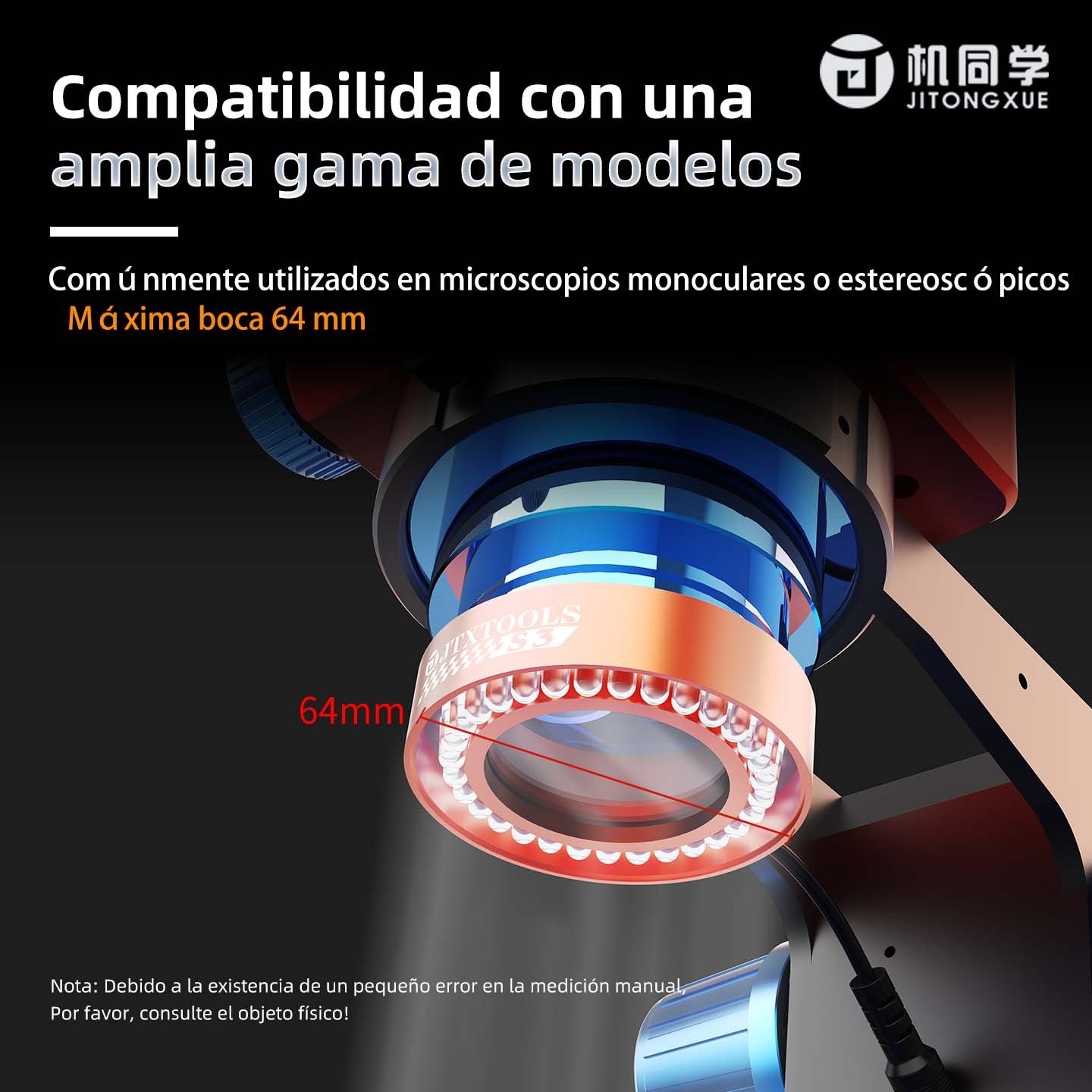 S3 Luz de alto brillo del microscopio JTX