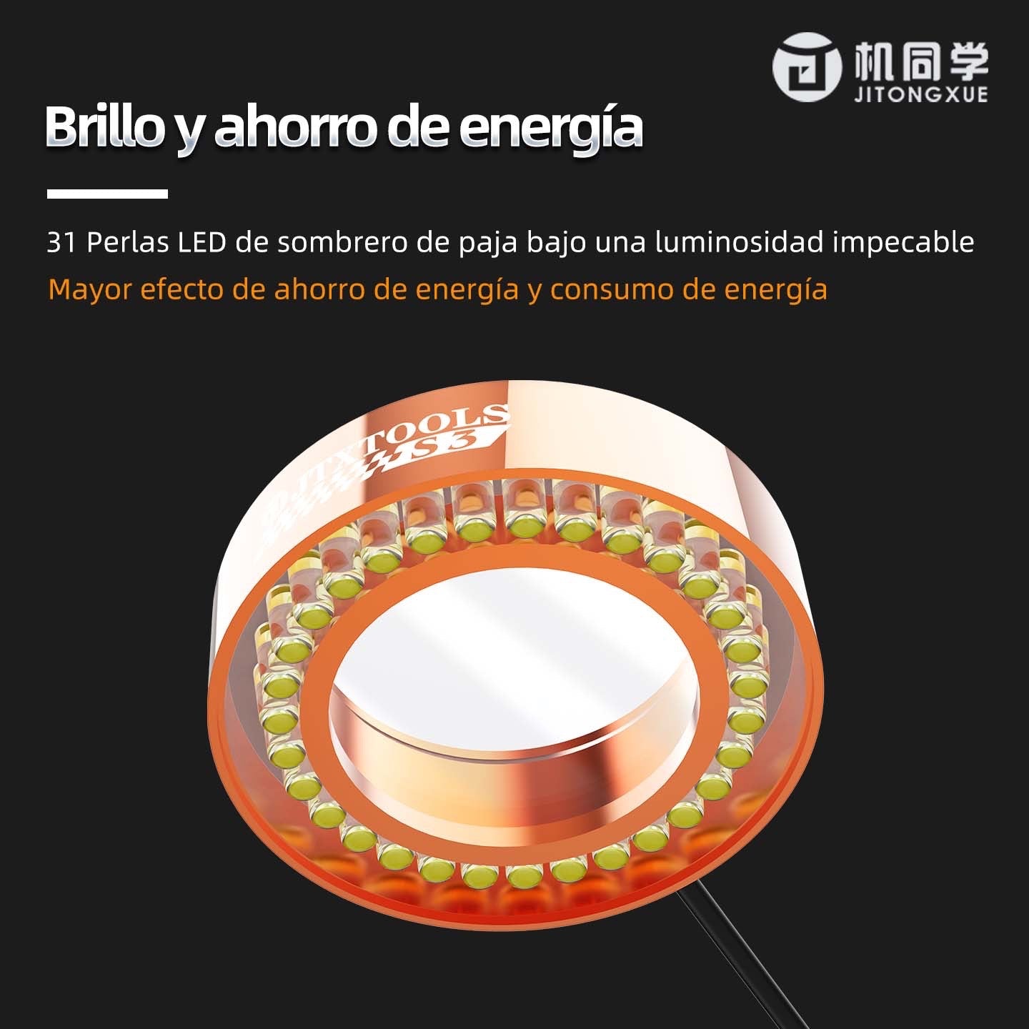 S3 Luz de alto brillo del microscopio JTX