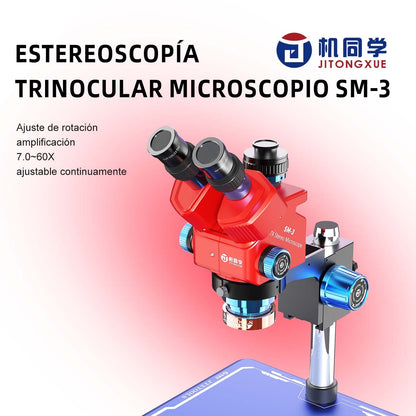 SM-3 Microscopio estéreo trinocular JTX 7060