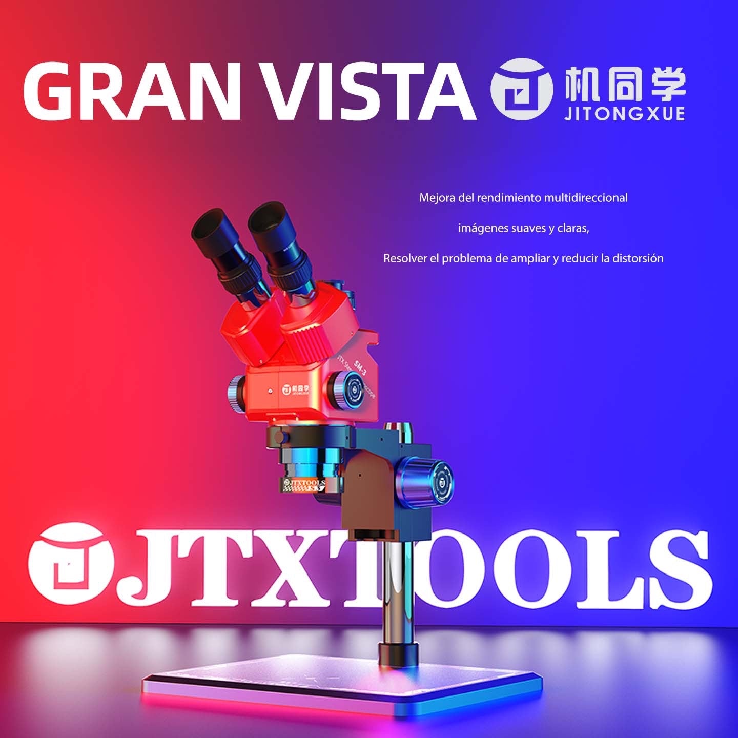 SM-3 Microscopio estéreo trinocular JTX 7060