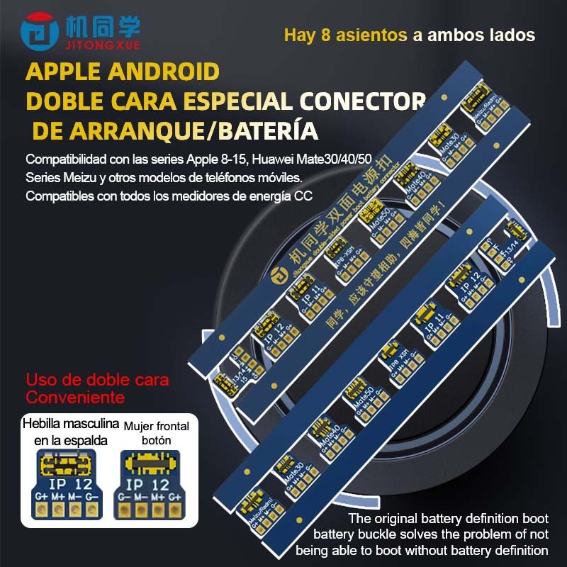 BL-02 Especial JTX iPhone Conectores de batería arranque de doble cara