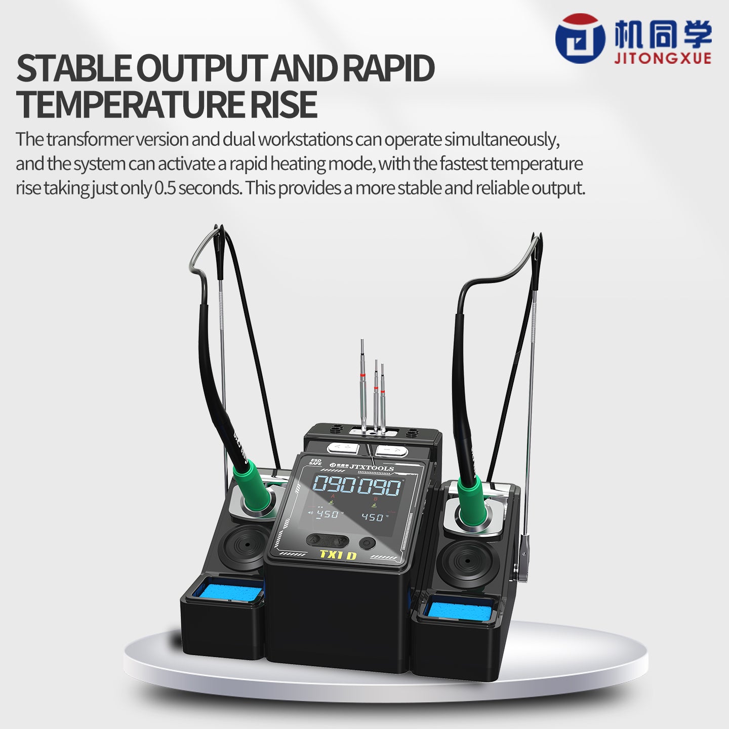 JTX TX1D Double Station Transformer Soldering Station
