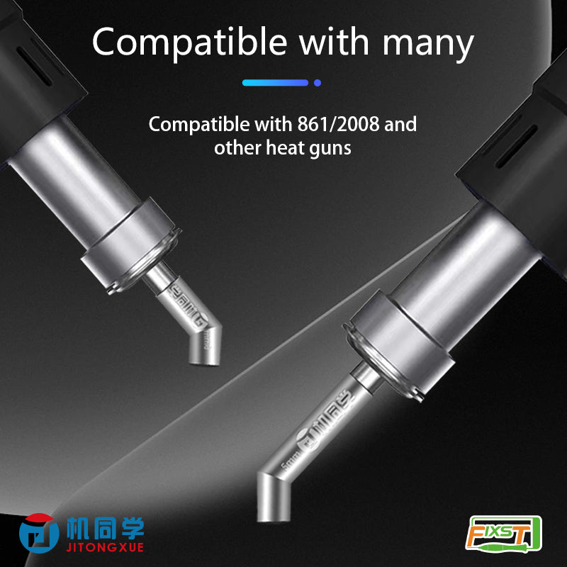 JTX Universal Elbow Hot Air Gun Nozzle Set 5MM/6MM/8MM/10MM/12MM