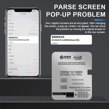 JTX Screen IC  polishing & reballing stencil Set 4 kinds