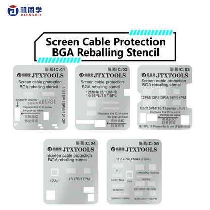 JTX Screen IC  Reballing stencil for 11-17PM