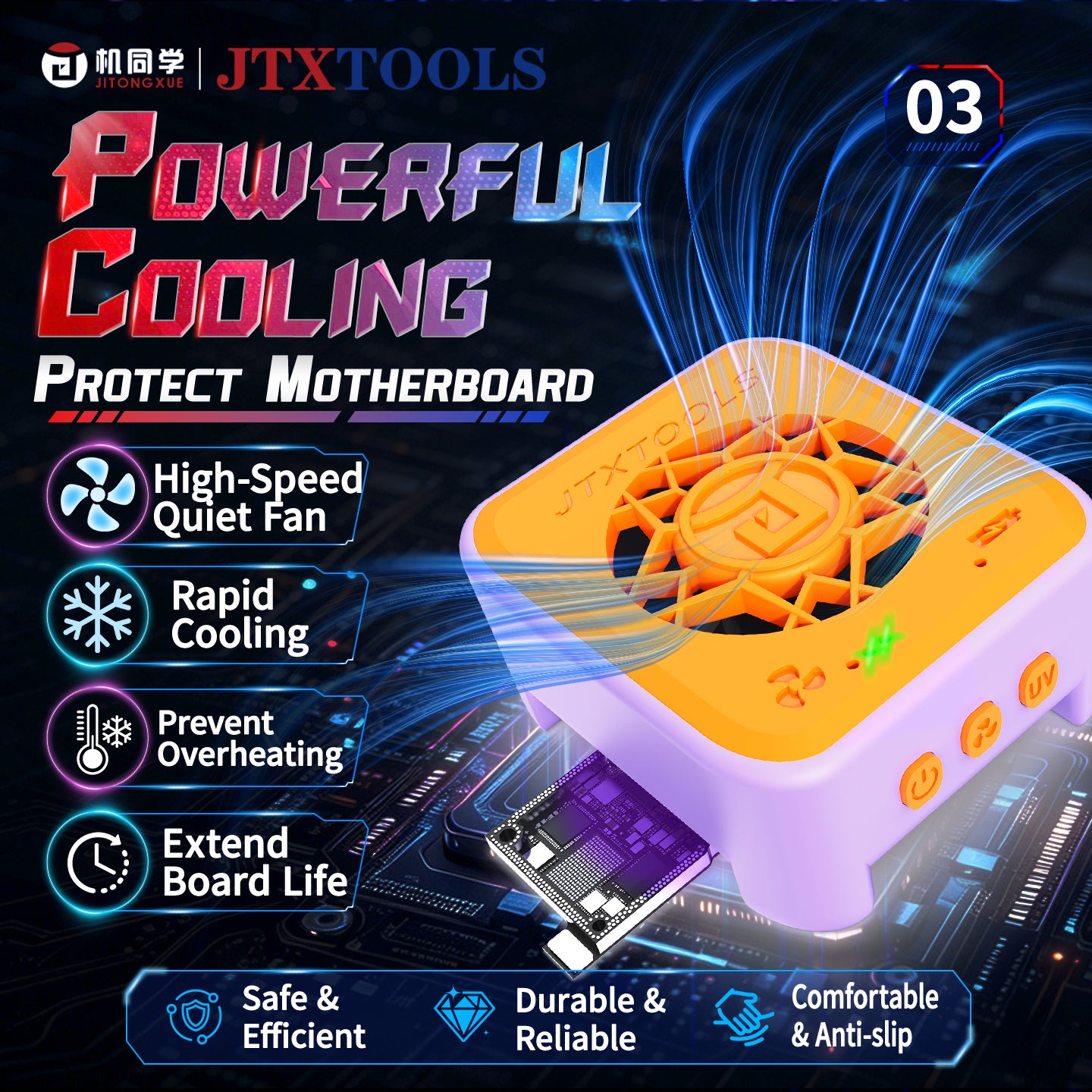 JTX UV Curing Cooling Fan CF5