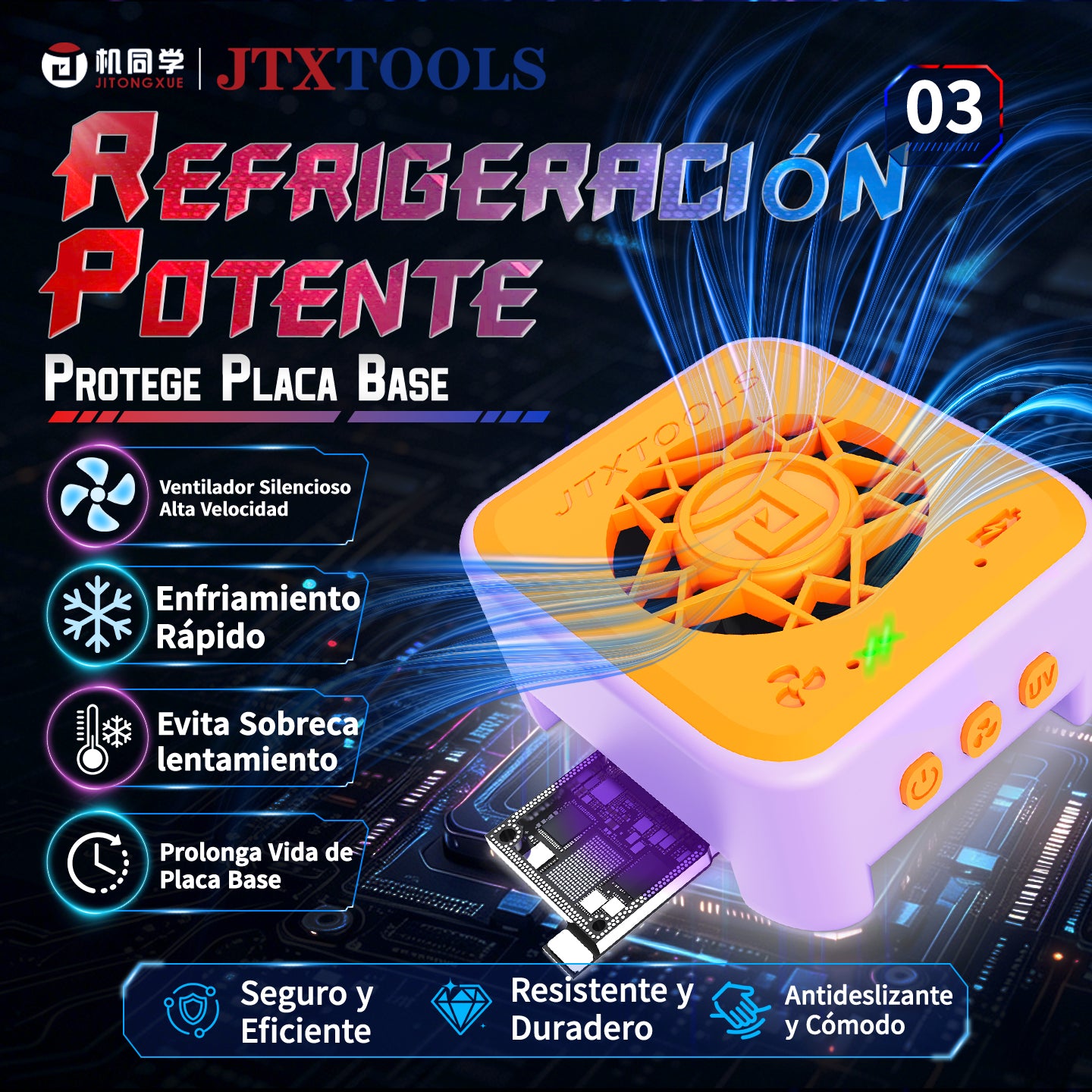 Ventilador de refrigeración para curado UV de JTX CF5