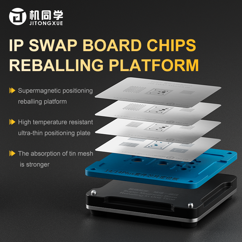 JTX iP Swap Board Chips Reballing Platform SET 8 TO 16PM