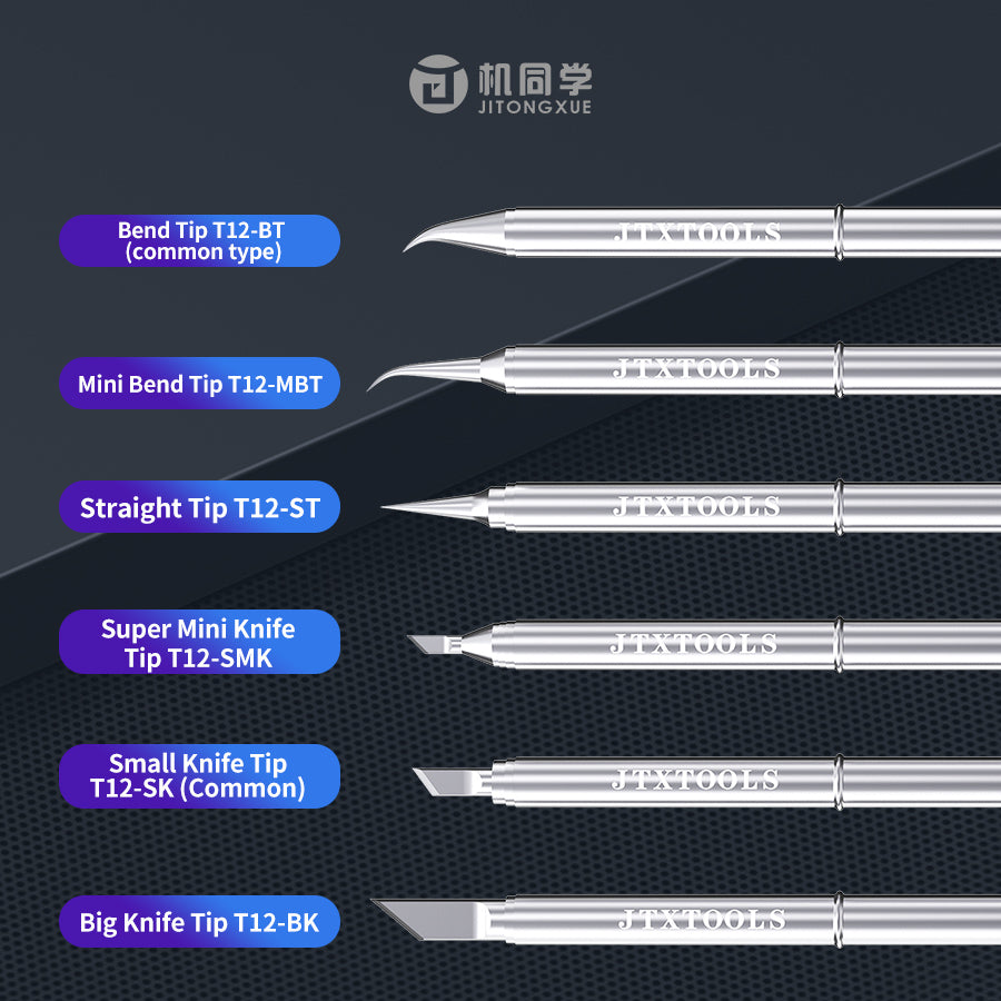JTX T12 soldering iron tips T12-SMK T12-SK T12-BK T12-BT T12-MBT T12-ST