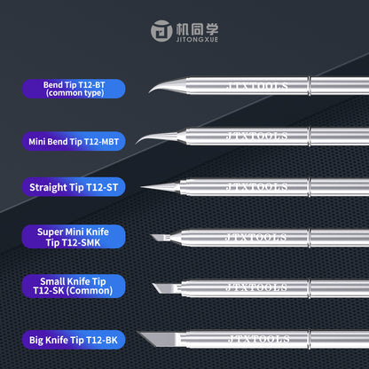 JTX T12 soldering iron tips T12-SMK T12-SK T12-BK T12-BT T12-MBT T12-ST