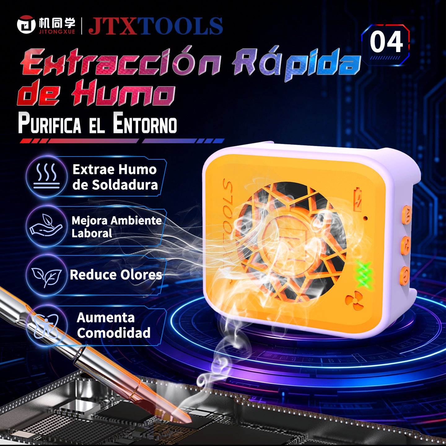 Ventilador de refrigeración para curado UV de JTX CF5