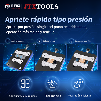 Soporte para chip JTX KJ-04 tipo prensa.
