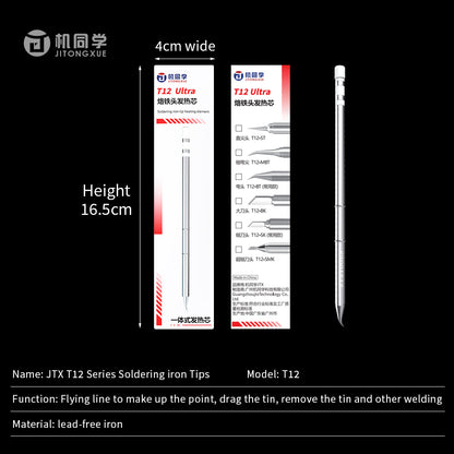 JTX T12 soldering iron tips T12-SMK T12-SK T12-BK T12-BT T12-MBT T12-ST