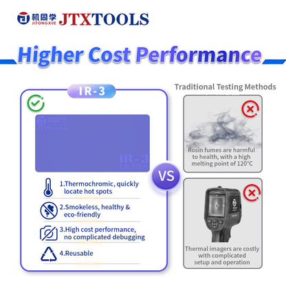 Almohadilla de detección de cortocircuitos para placas base JTXTOOLS IR-3  ¡Mejor que las pruebas de resina y las cámaras termográficas!