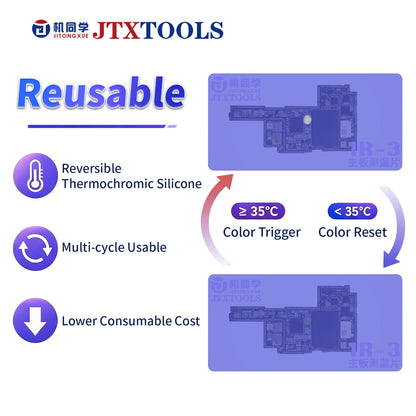 Almohadilla de detección de cortocircuitos para placas base JTXTOOLS IR-3  ¡Mejor que las pruebas de resina y las cámaras termográficas!