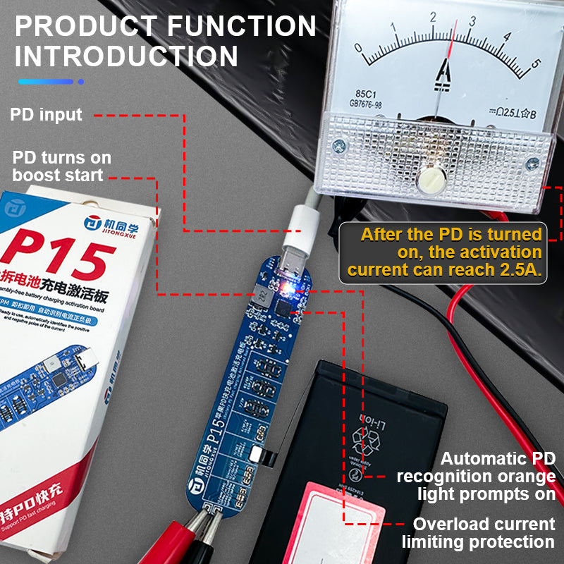 JTX P15 Battery Activation Board  PD fast charging