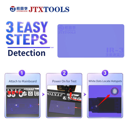 Almohadilla de detección de cortocircuitos para placas base JTXTOOLS IR-3  ¡Mejor que las pruebas de resina y las cámaras termográficas!