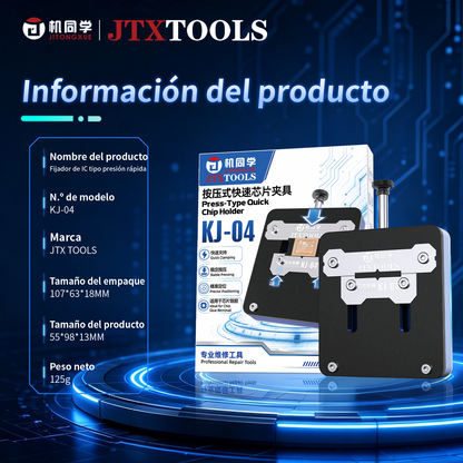 Soporte para chip JTX KJ-04 tipo prensa.