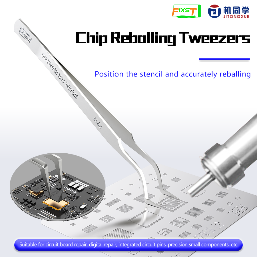 JTX Special Reballing tweezers FS-12