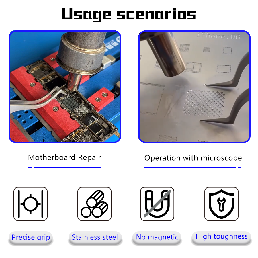 JTX Special Reballing tweezers FS-12
