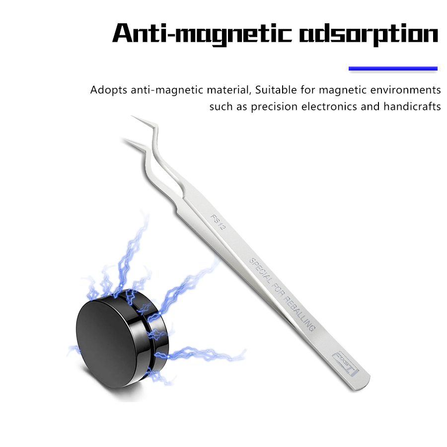 JTX Special Reballing tweezers FS-12