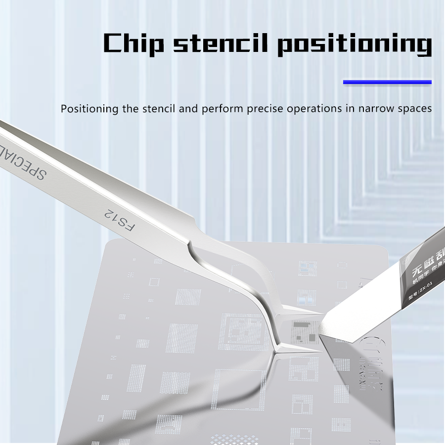 JTX Special Reballing tweezers FS-12