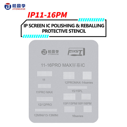 JTX Screen IC  polishing & reballing stencil Set 4 kinds