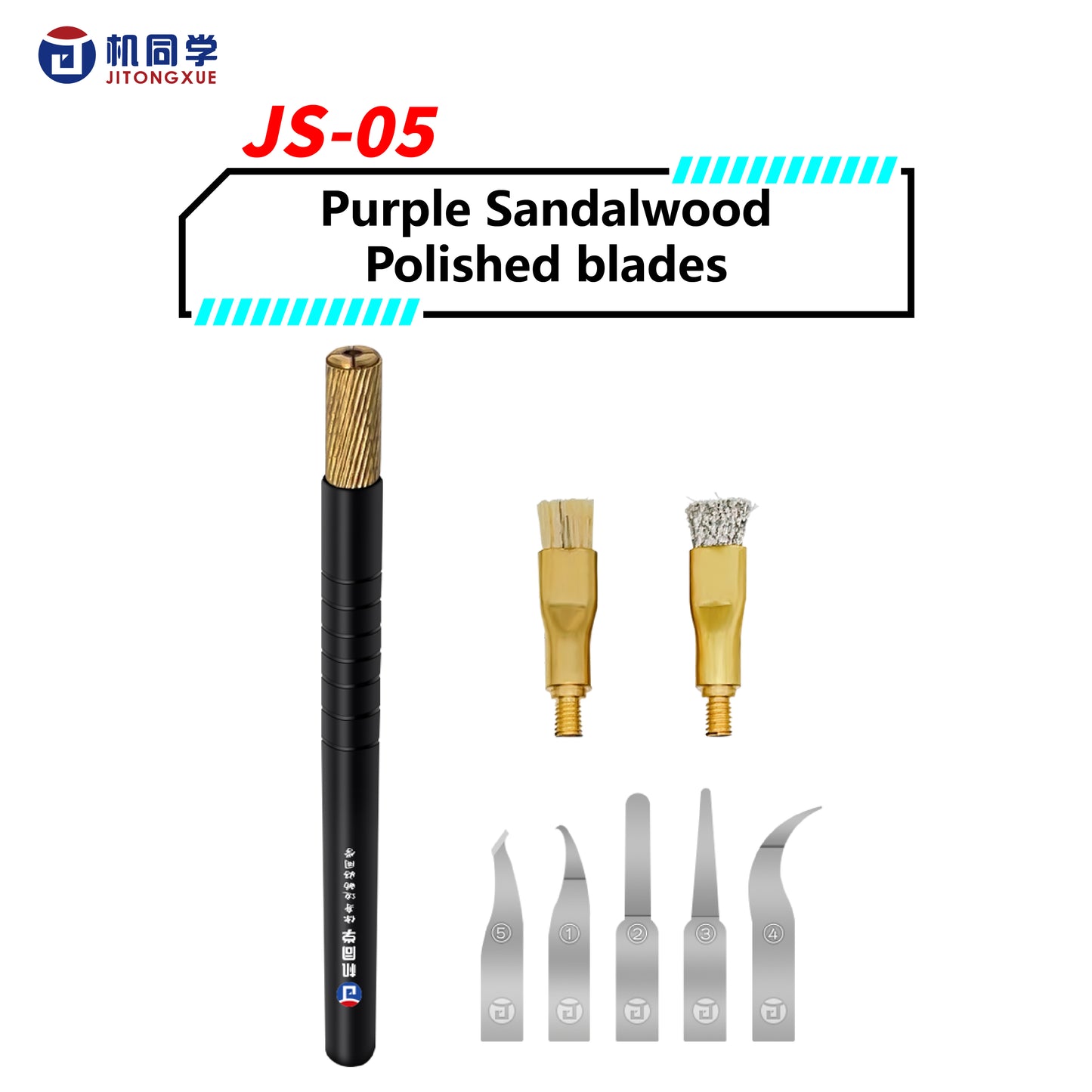 JTX Blade Set with Purple sandalwood handle JS-05