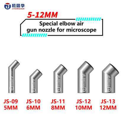 JTX Universal Elbow Hot Air Gun Nozzle Set 5MM/6MM/8MM/10MM/12MM