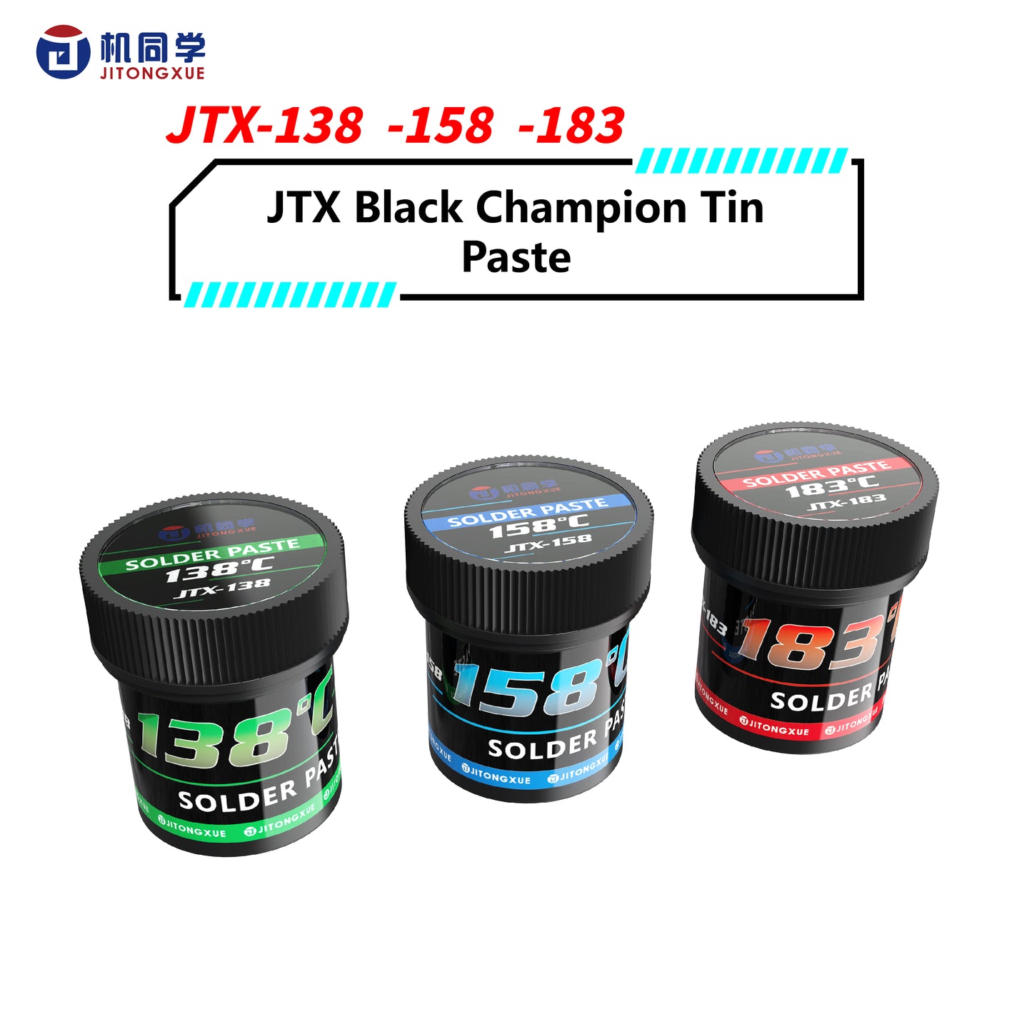 JTX Black Champion Tin Paste JTX-138 JTX-158 JTX-183