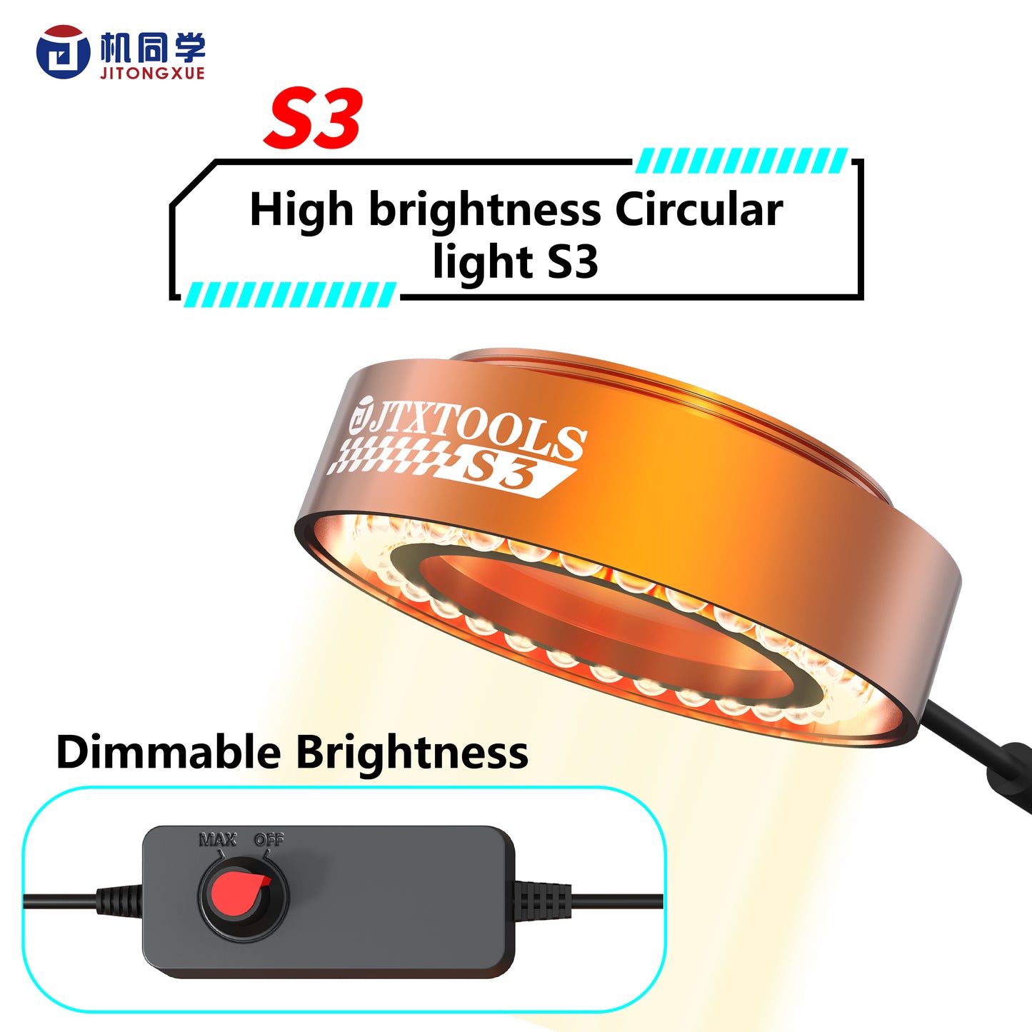 JTX Microscope High Brightness Light S3