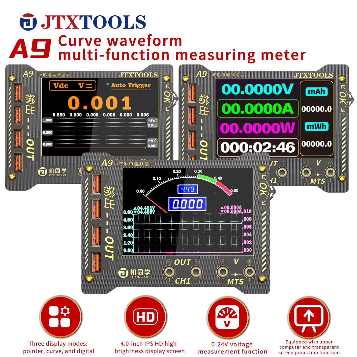 Waveform Multi-Function Measurement Meter A9