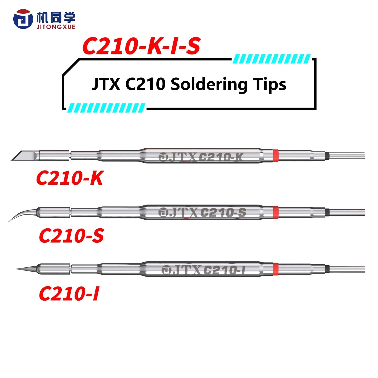 JTX high power C210 soldering iron tip C210-K-I-S